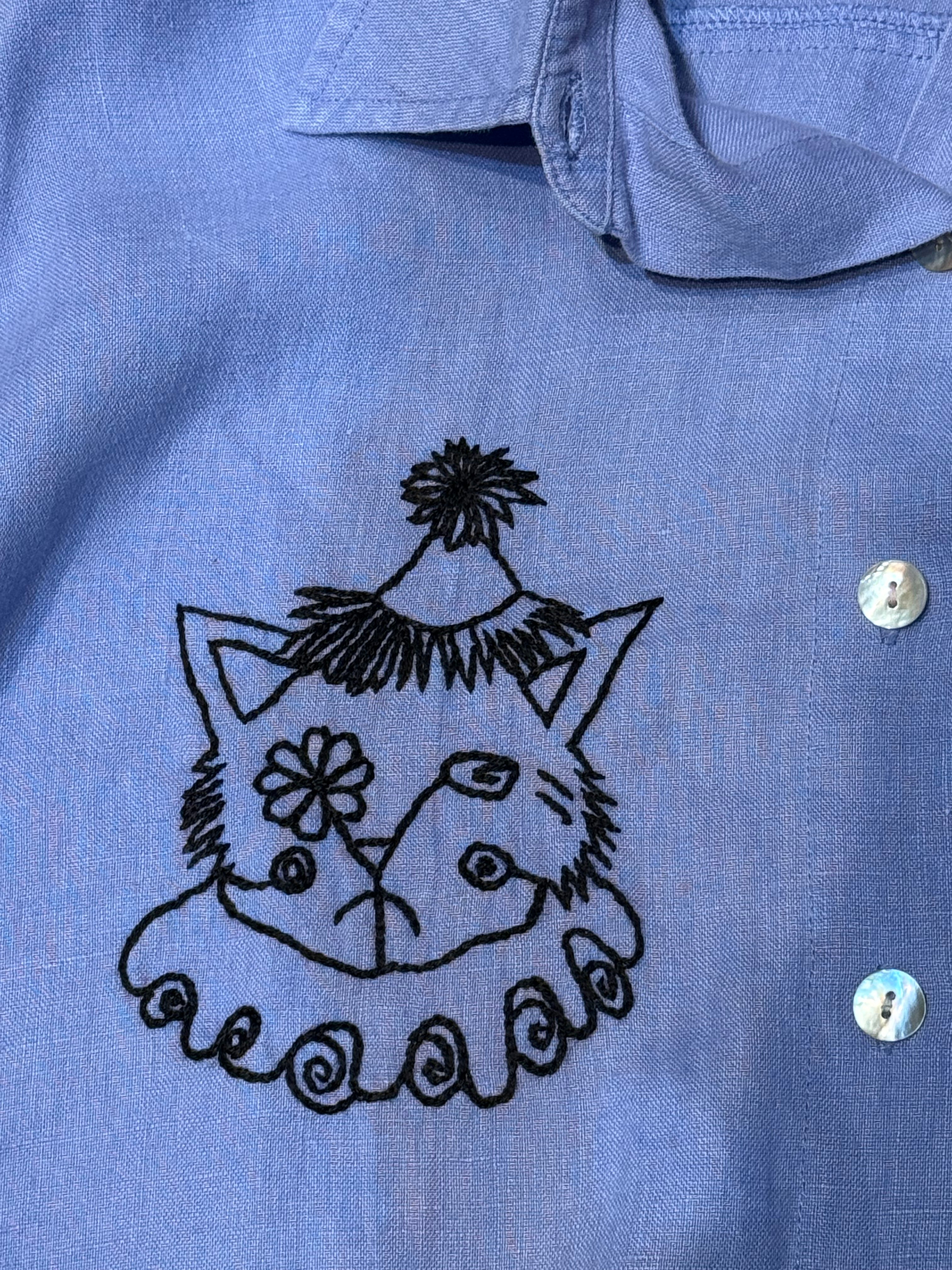 Camisa bordada Fueguita x Studio Conchita