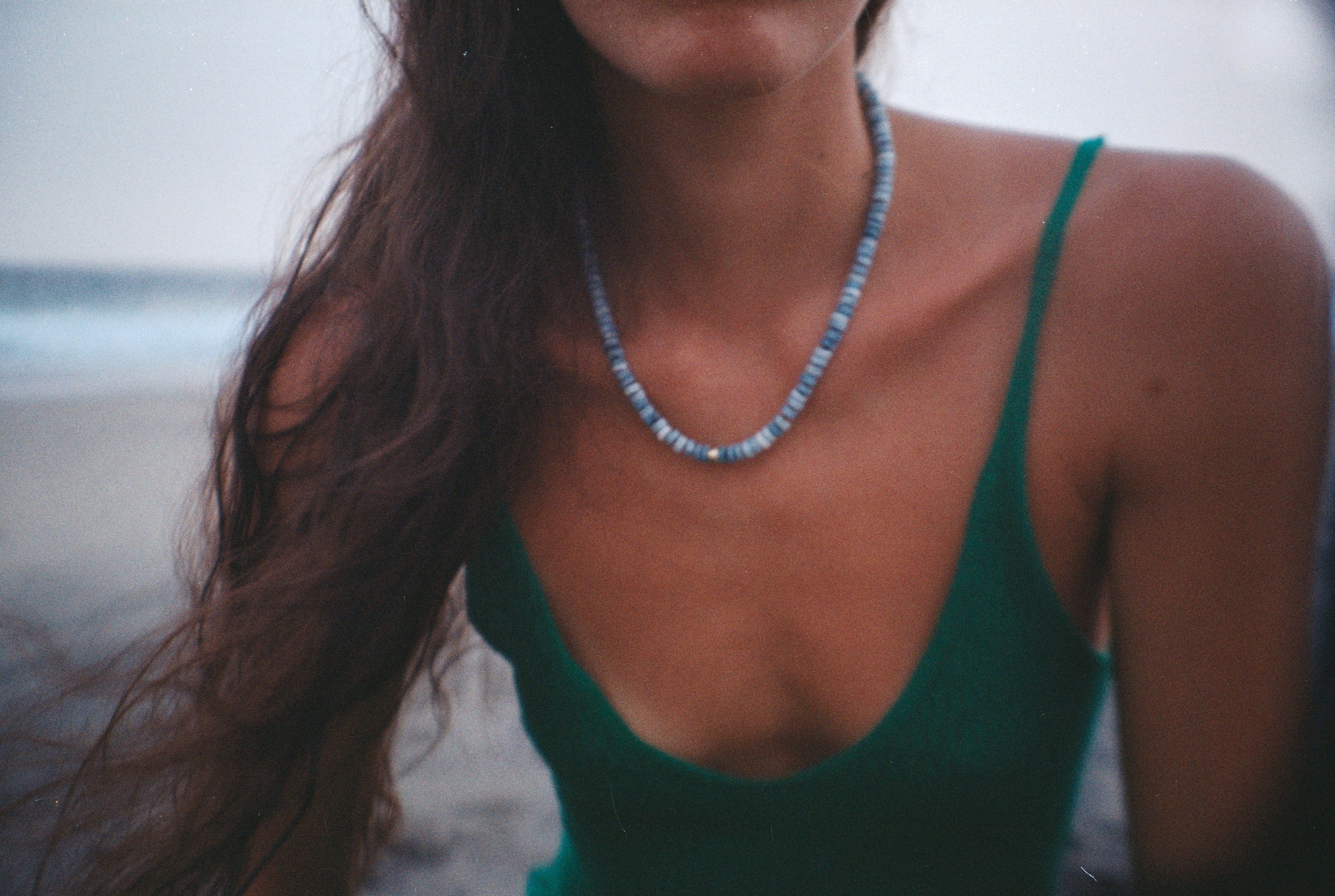 Collar candy opalo peruano azul